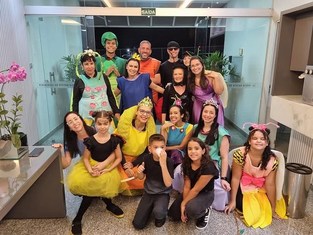 Ana Patrícia com a turma